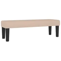 VidaXL Sitzbank Cappuccino-Braun 100x30x30 cm Kunstleder