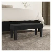 VidaXL Sitzbank Schwarz 70x30x30 cm Samt