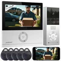 Somikon WLAN-Full-HD-Video-Gegensprechanlage mit 17,8-cm-Touchscreen (7"), App