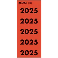 Leitz Selbstklebende Inhaltsschilder 1425 »Jahreszahlen 2025 rot