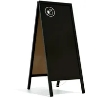 ALLboards Kundenstopper mit schwarzem Holzrahmen 150×61 cm, Werbetafel, Gehwegaufsteller,