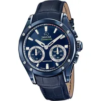 Jaguar Leder Herren Uhr Multifunktion Sport Elegant blau Connected