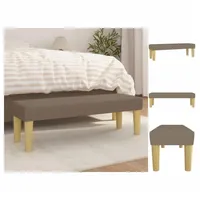 VidaXL Sitzbank Taupe 100x30x30 cm Stoff