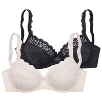 PETITE FLEUR Bügel-BH Damen puder+schwarz Gr.90C