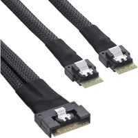 InLine Slim SAS Kabel, SFF-8654 8i zu 2x SFF-8654