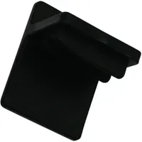 GARDINIA Plissee-Klebeträger Concept Kunststoff Schwarz 4 St.
