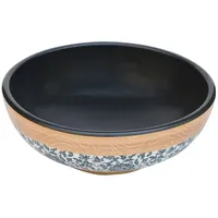 VidaXL Aufsatzwaschbecken Mehrfarbig Rund Ø41x14 cm Keramik
