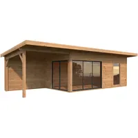 Palmako Gartenhaus Andrea 9,20 x 4,02 m Hellbraun
