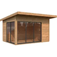 Palmako Gartenhaus Andrea Slide Braun Tauchgrundiert 390 cm x