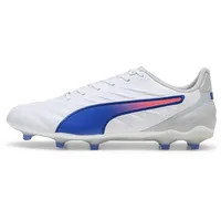 Puma King Pro FG/AG Herren Puma White-Bluemazing-Flat Light Gray