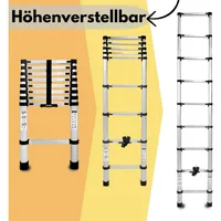 Drabest - Leiter - Teleskopleiter - Leiter Ausziehbar -