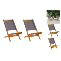 VidaXL Gartenstuhl 41 x 72 x 68 cm grau