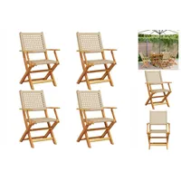 VidaXL Gartenstuhl 50,4 x 57 x 91 cm beige