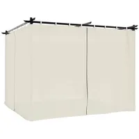 VidaXL Pavillon mit Vorhängen 3 x 3 m Stahl