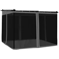 VidaXL Pavillon mit Netzwänden Anthrazit 3x3 m Stahl