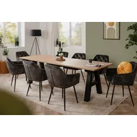 Furn.design Esstisch Eiche Artisan 157/195/234 cm ausziehbar Industrial Grandia