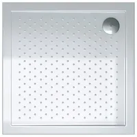 Doporro Duschtasse Duschwanne Anti-Rutsch 90x90x4 flach aus Acryl in
