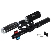 XLC MTB CO2-Mini-Kombipumpe schwarz, inkl. 2 x 25g Patronen