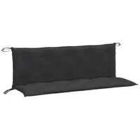 VidaXL Gartenbank-Auflagen 2 Stk. Melange Anthrazit 150x50x7 cm Stoff