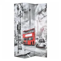 VidaXL Raumteiler klappbar 120 x 170 cm London Bus
