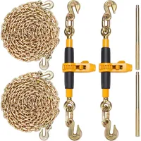 Vevor Ratschen-Kettenbinder 2 Stück 3/8"-1/2" Hochleistungs-Lastbinder mit G80-Ketten 5443