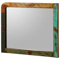 Massivmoebel24 Spiegel Altholz 100x3x80 mehrfarbig lackiert SIXTIES #115 -
