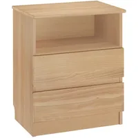 Erst-Holz Nachttisch Schubladenkommode mit zwei Auszügen Buche 90.20-K45