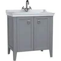 Vitra Valarte 3-tlg. Grau Matt/Weiß Hochglanz