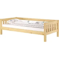 Erst-Holz Gemütliches Kinderbett mit dreiseitiger Sicherung 90x200 cm Kiefer