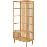 [en.casa] Garderobenständer Vemb Beige