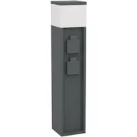 EGLO Garten-Steckdosensäule E27 schwarz IP54