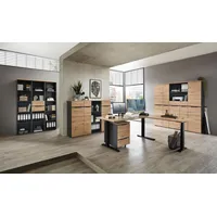 Innostyle Komplettbüro MEMPHIS I 11-teilig Front Artisan Eiche Korpus