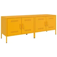 VidaXL TV-Schränke 2 Stk. Senfgelb 68x39x50,5 cm Stahl