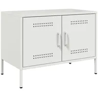 VidaXL TV-Schrank Weiß 68x39x50,5 cm Stahl