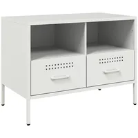 VidaXL TV-Schrank Weiß 68x39x50,5 cm Stahl