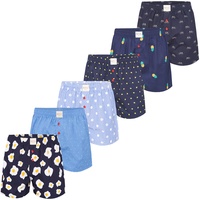 Phil & Co. Berlin Herren Boxer Prints 6er Pack