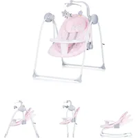 Chipolino Babywippe Nux klappbar Musik Schwingfunktion Fernbedienung Spielbogen rosa