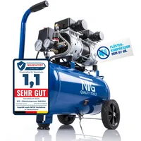 NTG Silent Druckluft Kompressor 1470W Starke Leistung 24 Liter