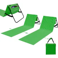 24move Strandmatte 2er Set Klappbar Rückenlehne&Tasche - Gurt -