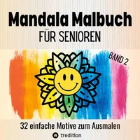 Tredition Malbuch für Senioren Mandala 32 einfache Motive zum