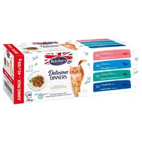 Butcher's Delicious Dinners Cat Jumbo Pack Fish selection in