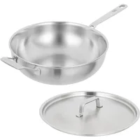 Kuhn Rikon Wok Pfanne + Kochtopf, Silber