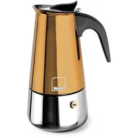 Ibili Moca Cupra Espressomaschine, 6 Tassen, 280 ml, Edelstahl,