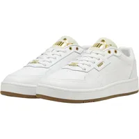 Puma Court Classic Lux Sneaker 05 white/alpine snow/gold 46