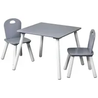 KESPER Kindertisch mit 2 Stühlen 55 x 55 x