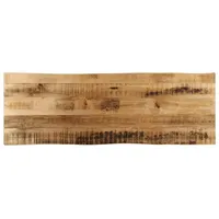VidaXL Tischplatte mit Baumkante 110x40x3,8 cm Raues Mango Massivholz