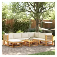 VidaXL Garten-Sofagarnitur 8-tlg. braun