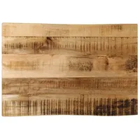 VidaXL Tischplatte mit Baumkante 60x40x2,5 cm Raues Mango Massivholz