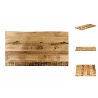 VidaXL Tischplatte mit Baumkante 110x60x2,5 cm Raues Mango Massivholz
