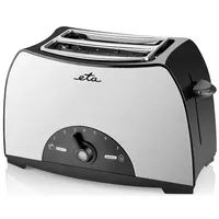 ETA Lenny 2 slice(s) Black, Stainless steel, Toaster, Schwarz